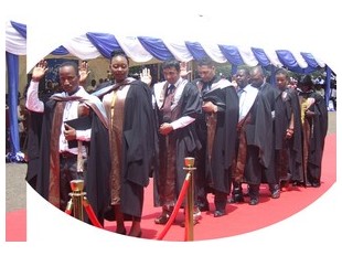Graduates taking oath 2013