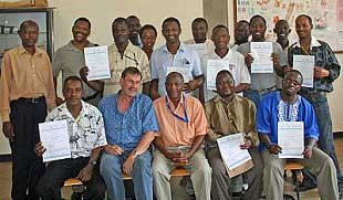 eLearning participants after successful examination